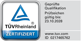 TÜV Rheinland Prüfzeichen: Geprüfte Qualifikation, Boris Meyer, ID 0217465762, gültig bis 23.10.2028
